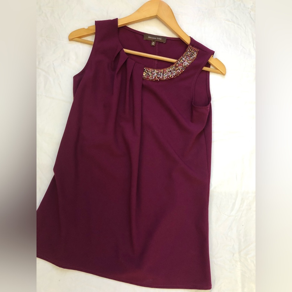 Melanie Lyne camisole with jewelled neckline